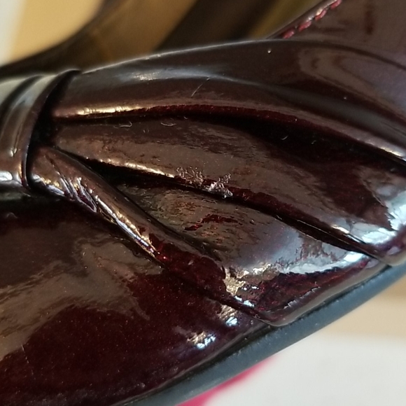 Burgundy Patent Wedge - Picture 11 of 14